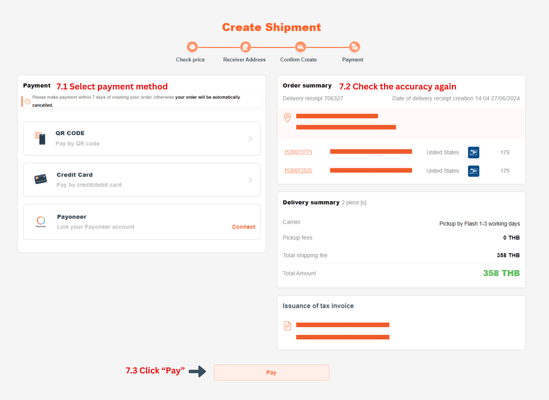 How to Create Shipment
