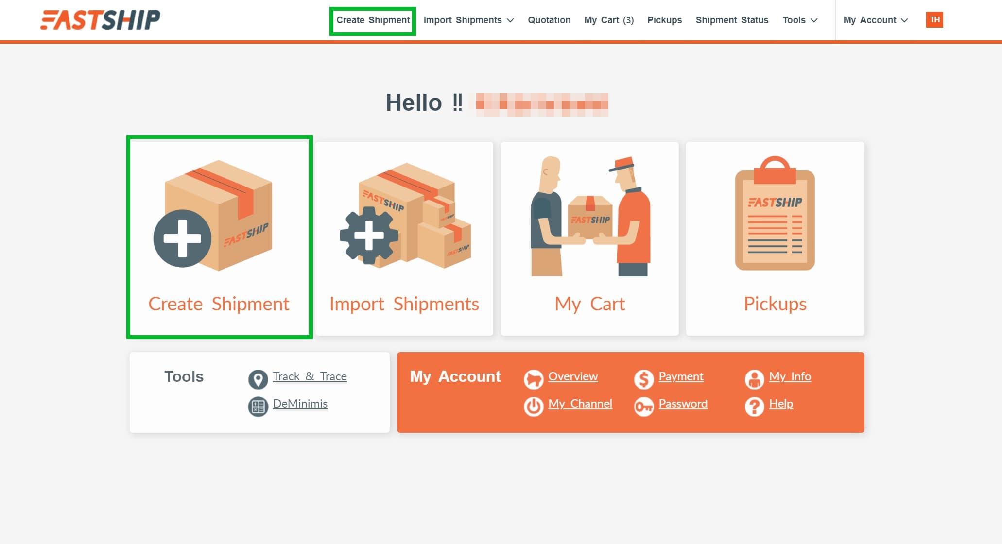 How to Create Shipment