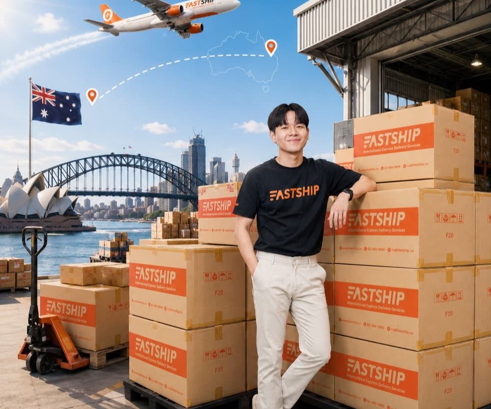 ทีมงาน FastShip พร้อมส่งของไปออสเตรเลีย