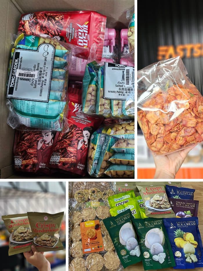สินค้าอาหารและขนมไทยที่ FastShip จัดส่งเข้า Amazon FBA