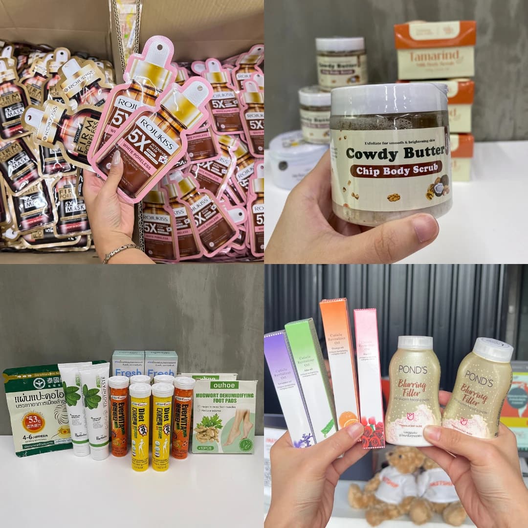 ตัวอย่างสินค้า Skincare และเครื่องสำอางที่เคยจัดส่งจริง