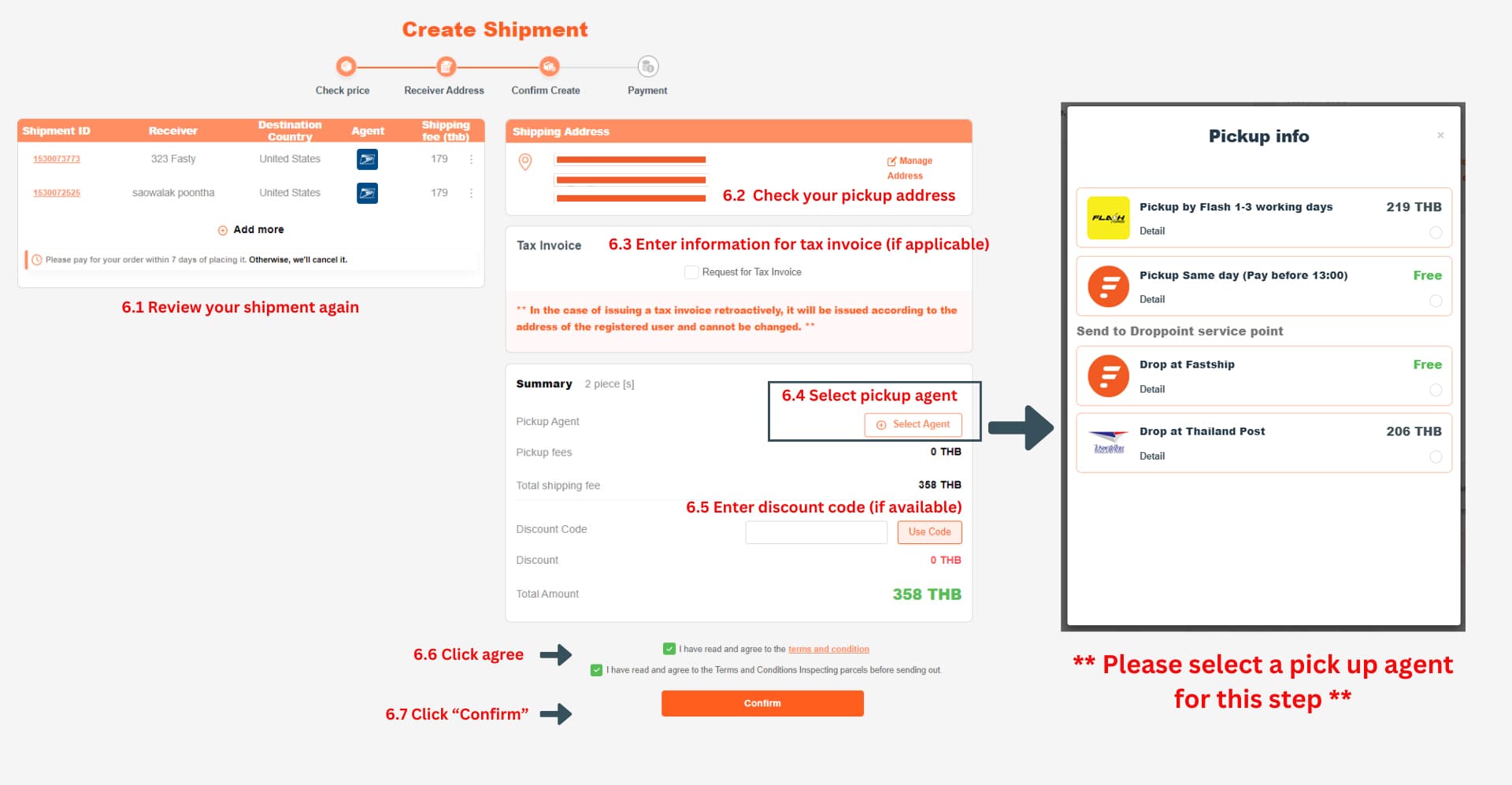 How to Create Shipment